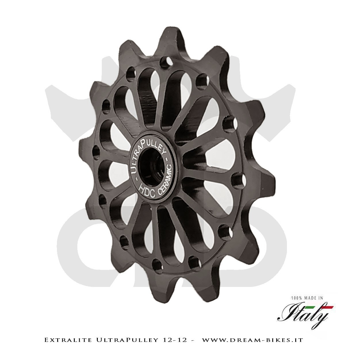 Extralite UltraPulley 12-12 Pulegge Cambio Ceramiche Ultralggere 12 Denti Sram, Shimano, Campagnolo