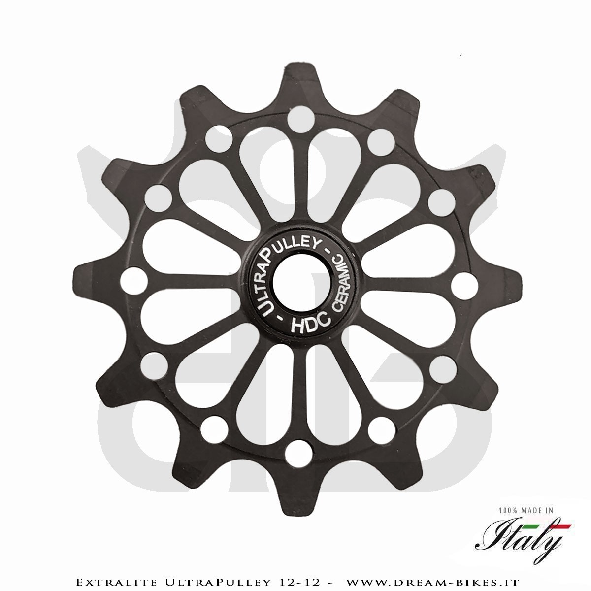 Extralite UltraPulley 12-12 Pulegge Cambio Ceramiche Ultralggere 12 Denti Sram, Shimano, Campagnolo