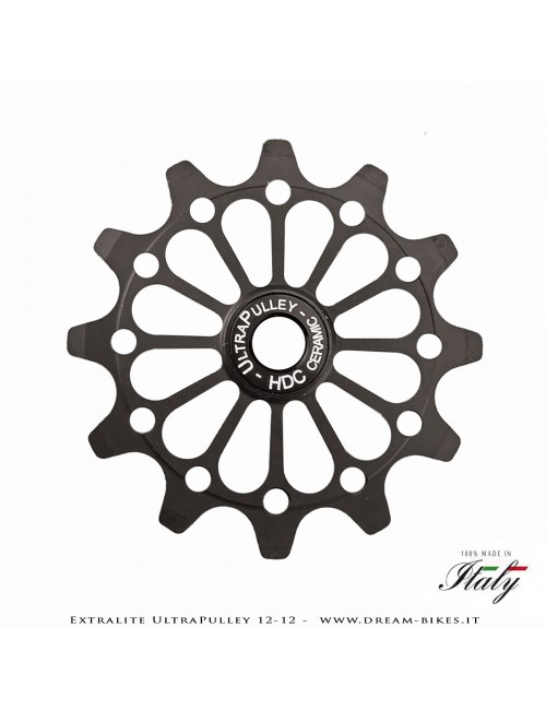 Extralite UltraPulley 12-12 Pulegge Cambio Ceramiche Ultralggere 12 Denti Sram, Shimano, Campagnolo