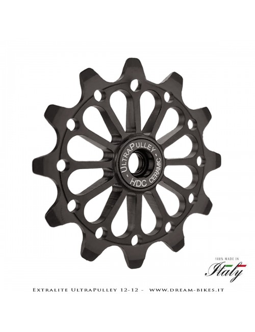 Extralite UltraPulley 12-12 Pulegge Cambio Ceramiche Ultralggere 12 Denti Sram, Shimano, Campagnolo