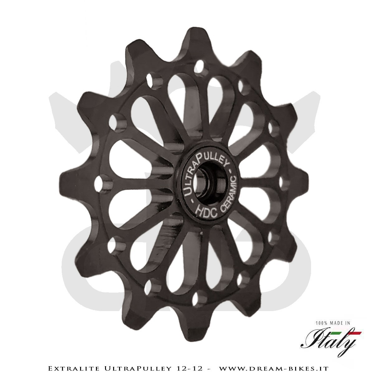 Extralite UltraPulley 12-12 Pulegge Cambio Ceramiche Ultralggere 12 Denti Sram, Shimano, Campagnolo
