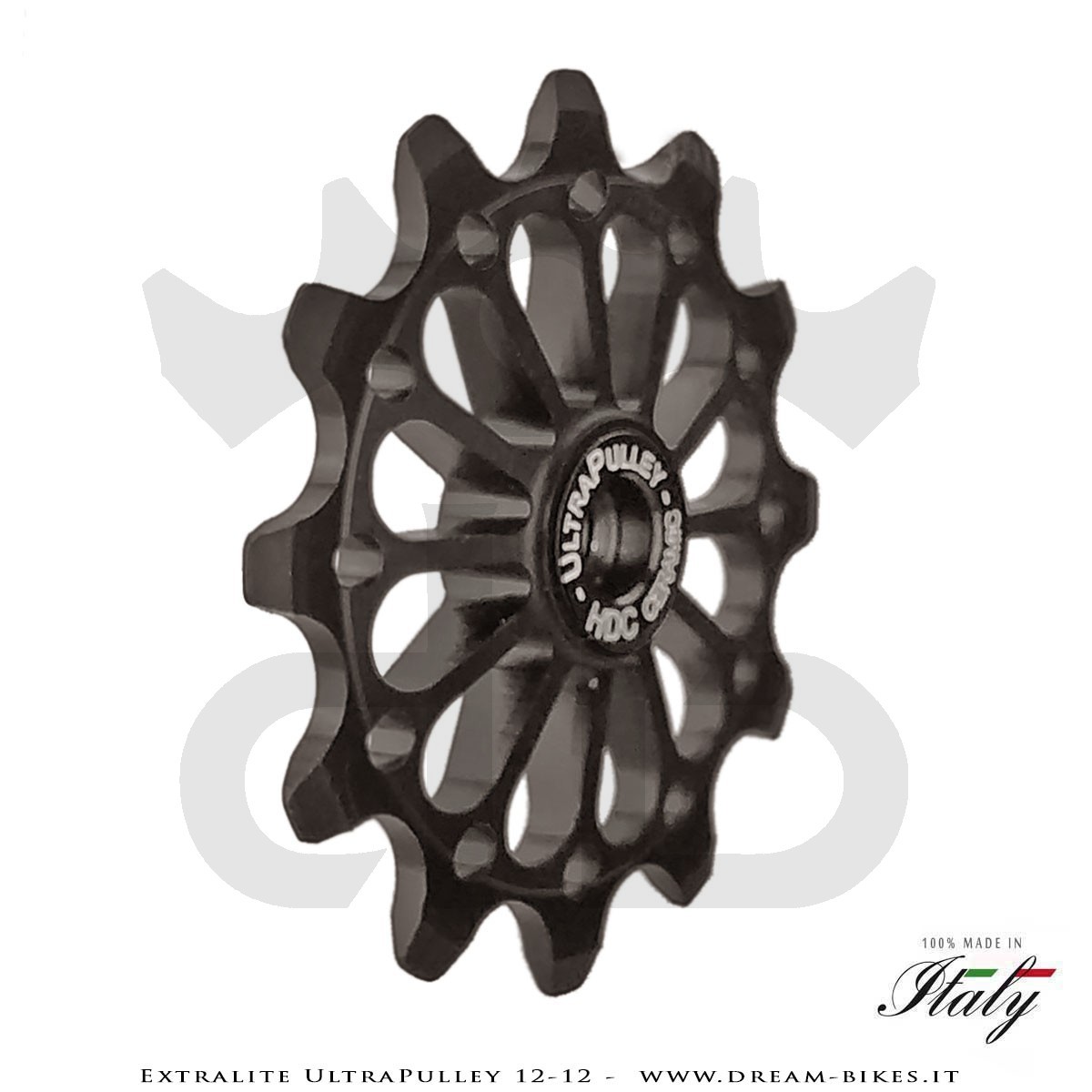 Extralite UltraPulley 12-12 Pulegge Cambio Ceramiche Ultralggere 12 Denti Sram, Shimano, Campagnolo