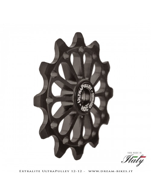 Extralite UltraPulley 12-12 Pulegge Cambio Ceramiche Ultralggere 12 Denti Sram, Shimano, Campagnolo
