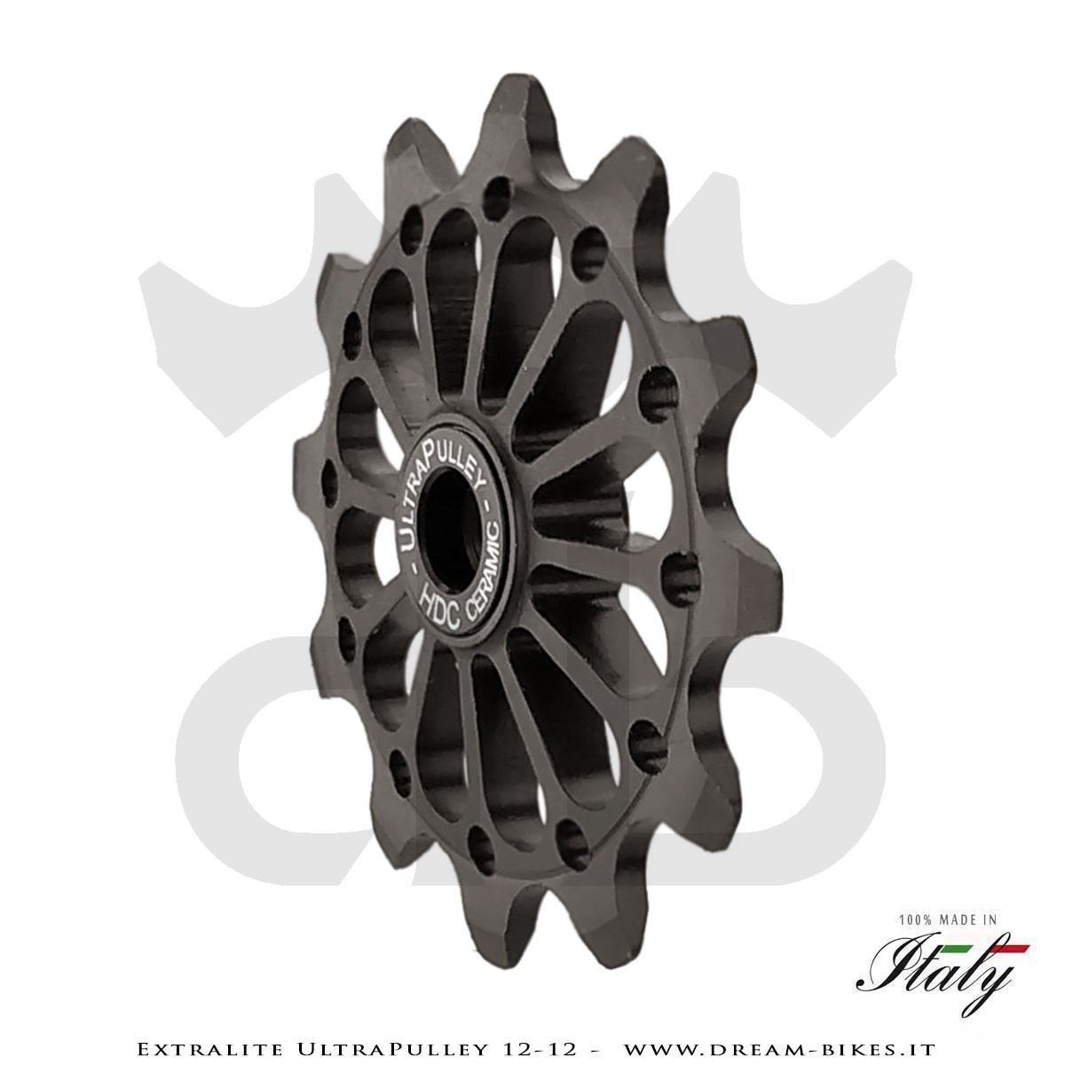 Extralite UltraPulley 12-12 Pulegge Cambio Ceramiche Ultralggere 12 Denti Sram, Shimano, Campagnolo