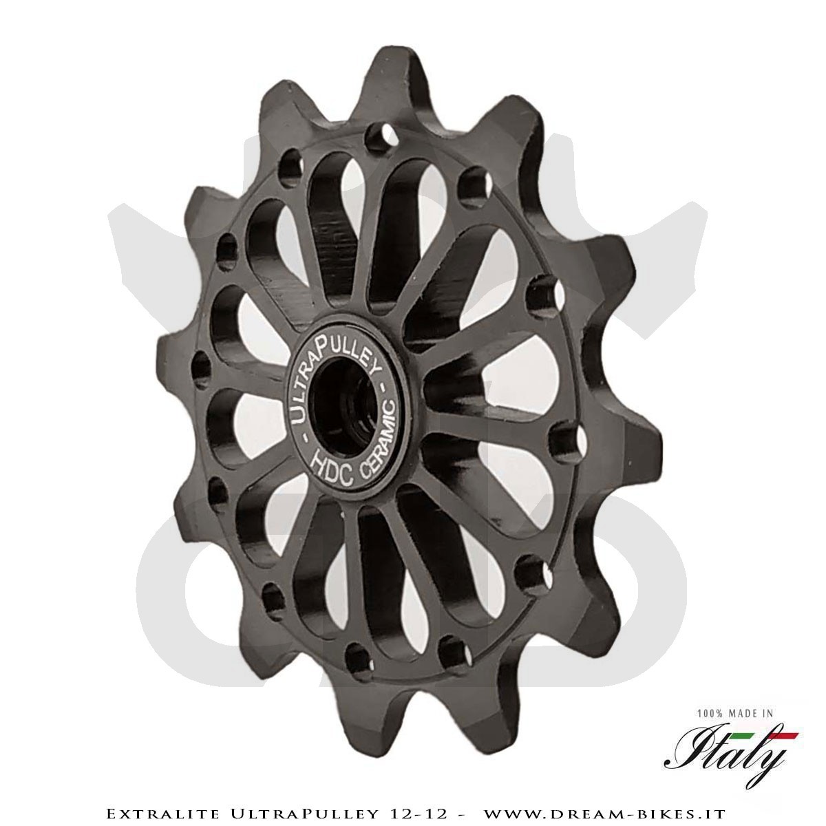 Extralite UltraPulley 12-12 Pulegge Cambio Ceramiche Ultralggere 12 Denti Sram, Shimano, Campagnolo