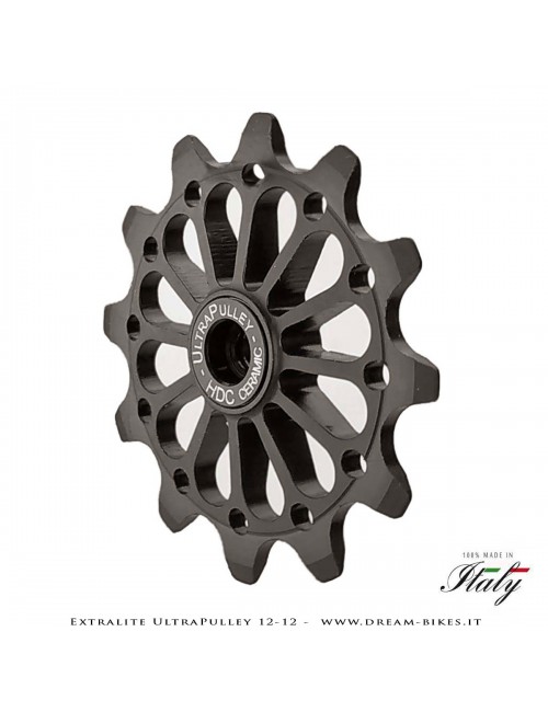 Extralite UltraPulley 12-12 Pulegge Cambio Ceramiche Ultralggere 12 Denti Sram, Shimano, Campagnolo
