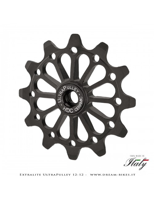 Extralite UltraPulley 12-12 Pulegge Cambio Ceramiche Ultralggere 12 Denti Sram, Shimano, Campagnolo