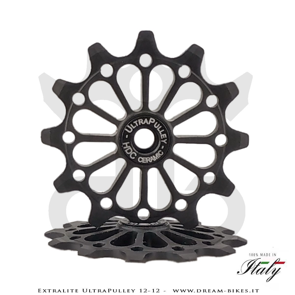 Extralite UltraPulley 12-12 Pulegge Cambio Ceramiche Ultralggere 12 Denti Sram, Shimano, Campagnolo
