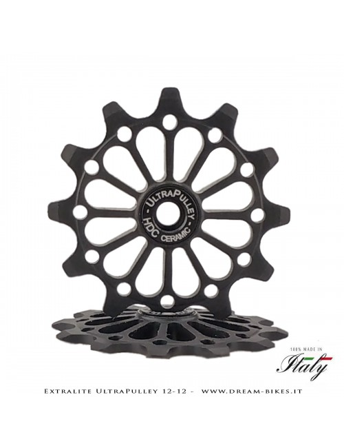Extralite UltraPulley 12-12 Pulegge Cambio Ceramiche Ultralggere 12 Denti Sram, Shimano, Campagnolo