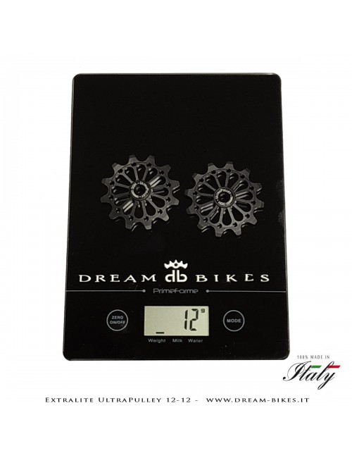 Extralite UltraPulley 12-12 Pulegge Cambio Ceramiche Ultralggere 12 Denti Sram, Shimano, Campagnolo