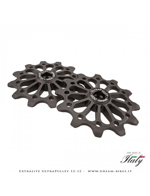 Extralite UltraPulley 12-12 Pulegge Cambio Ceramiche Ultralggere 12 Denti Sram, Shimano, Campagnolo