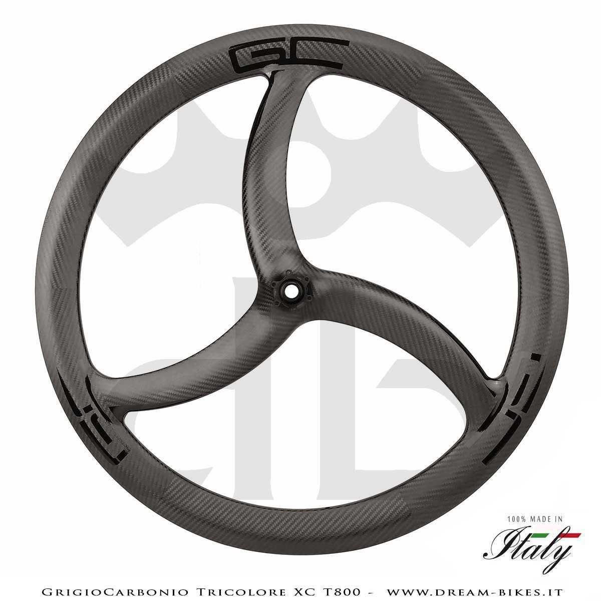 GrigioCarbonio Tricolore XC T800 29" Ruote a Razze Carbon  1290 gr.