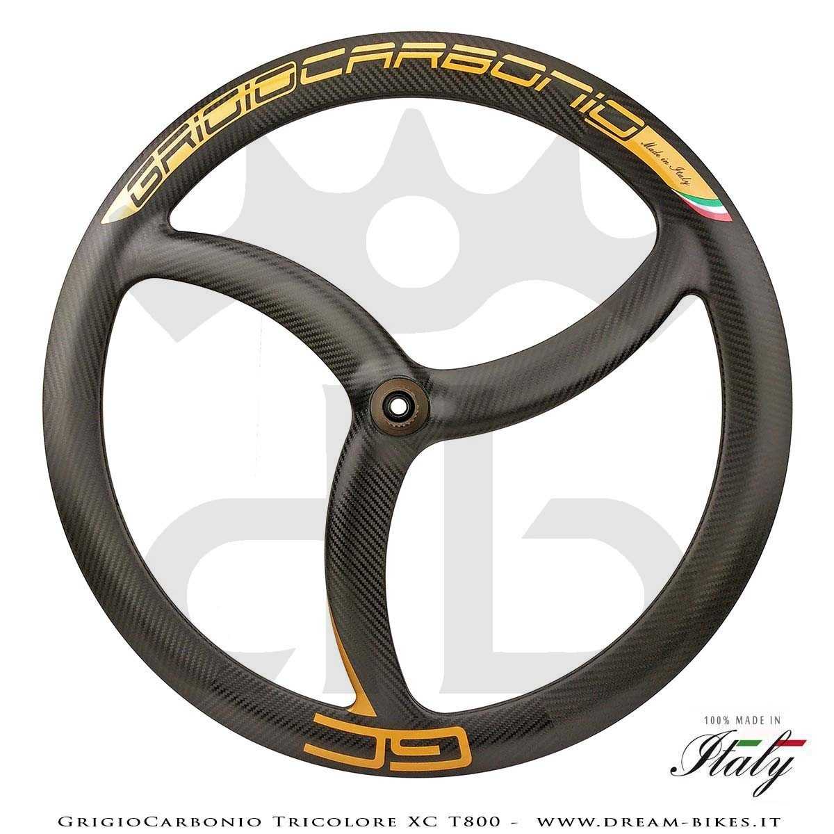 GrigioCarbonio Tricolore XC T800 29" Ruote a Razze Carbon  1290 gr.