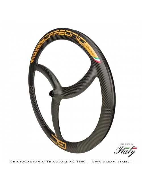 GrigioCarbonio Tricolore XC T800 29" Ruote a Razze Carbon  1290 gr.