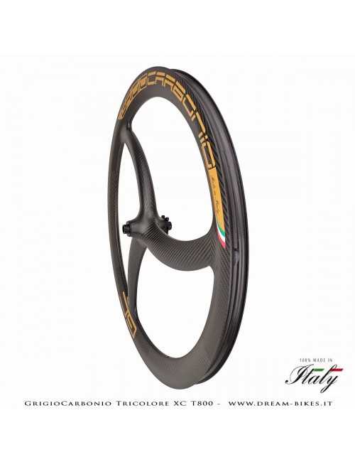GrigioCarbonio Tricolore XC T800 29" Ruote a Razze Carbon  1290 gr.