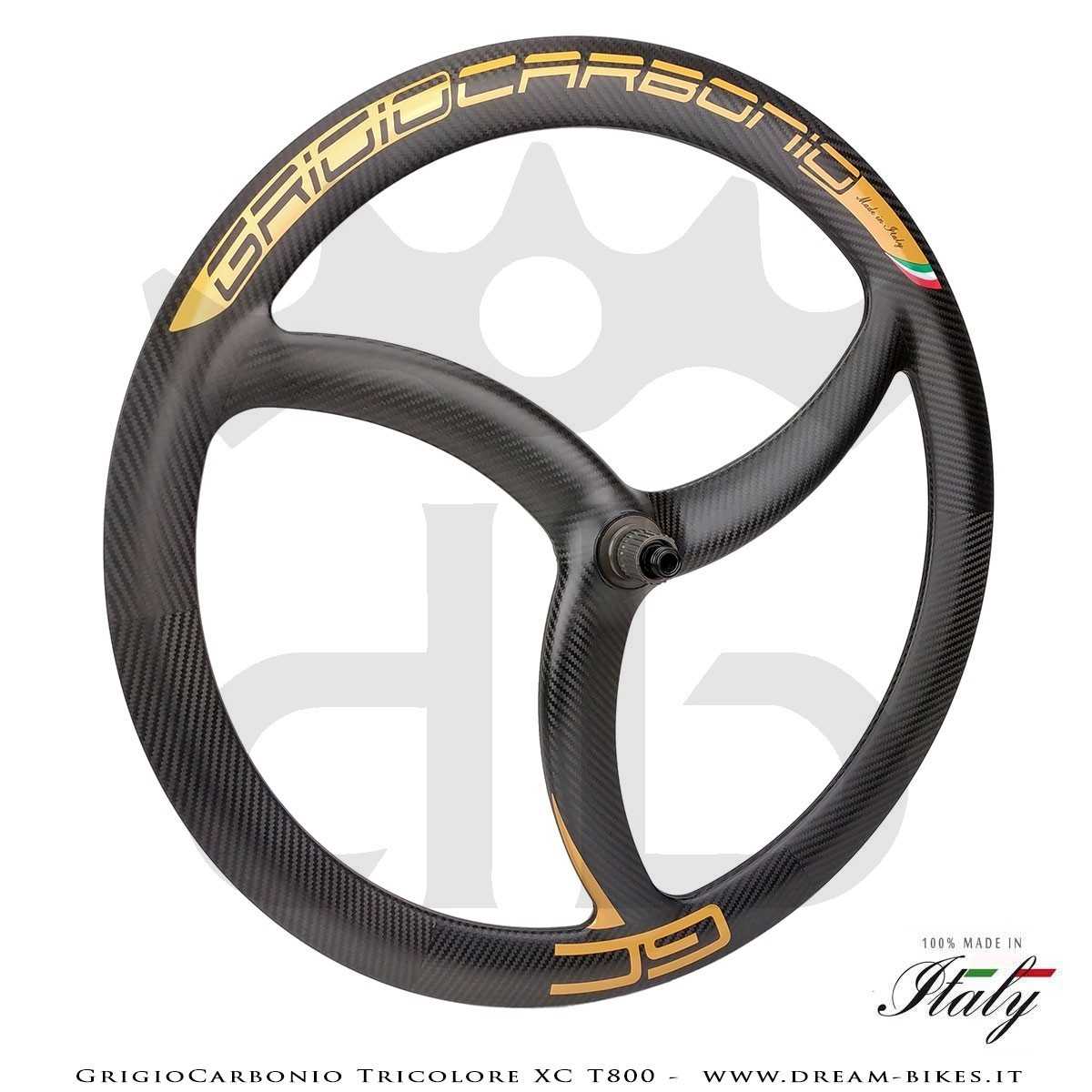 GrigioCarbonio Tricolore XC T800 29" Ruote a Razze Carbon  1290 gr.