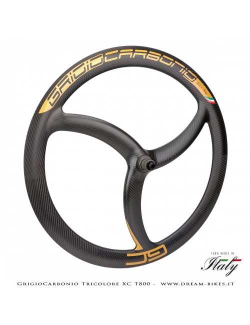 GrigioCarbonio Tricolore XC T800 29" Ruote a Razze Carbon  1290 gr.