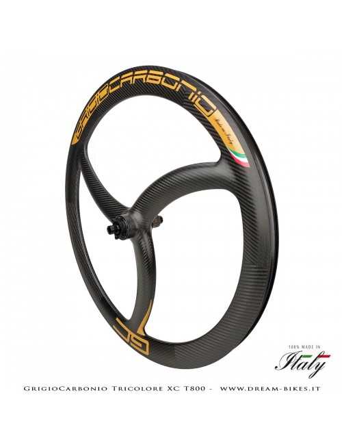 GrigioCarbonio Tricolore XC T800 29" Ruote a Razze Carbon  1290 gr.