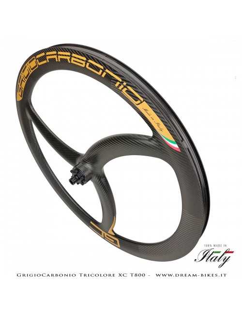 GrigioCarbonio Tricolore XC T800 29" Ruote a Razze Carbon  1290 gr.