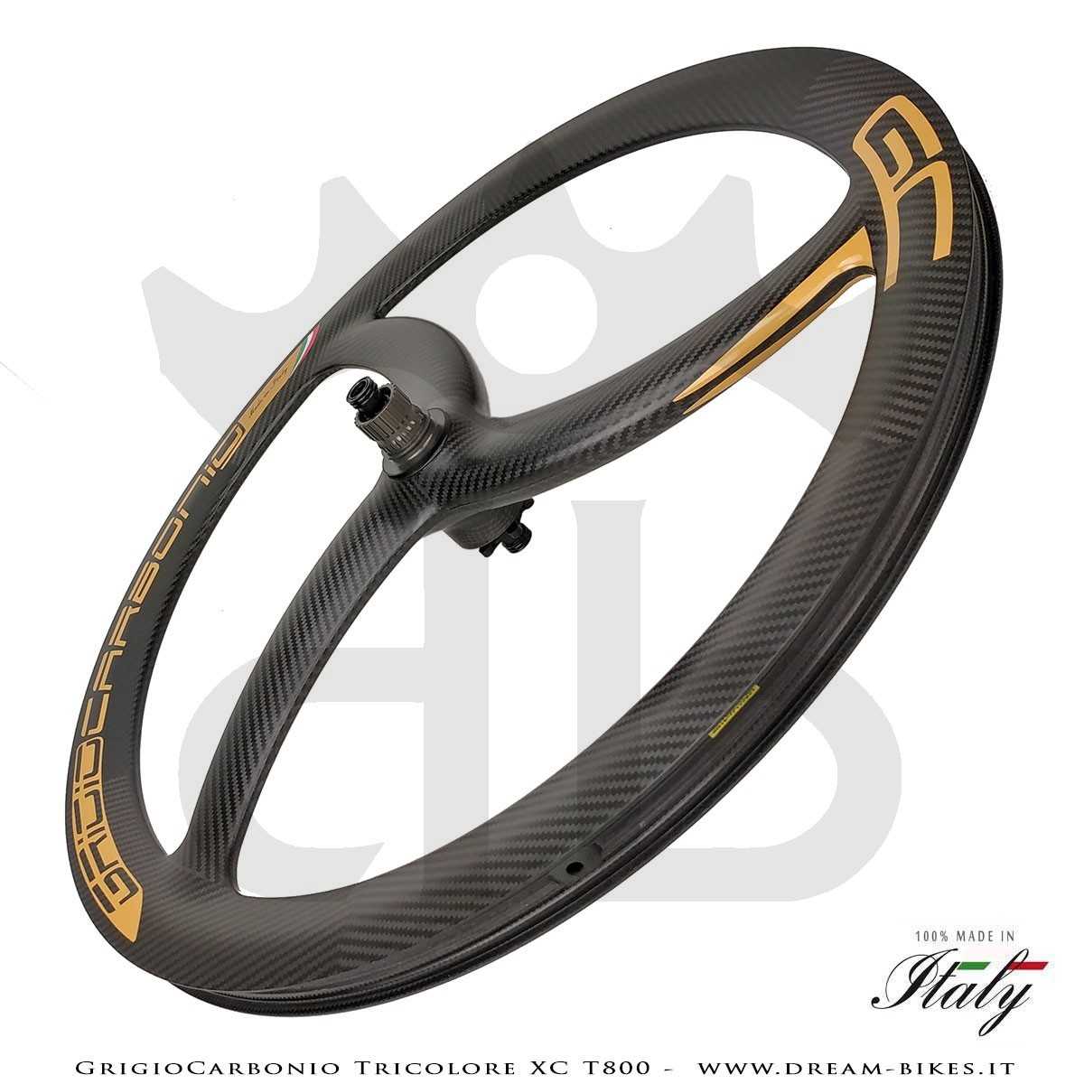 GrigioCarbonio Tricolore XC T800 29" Ruote a Razze Carbon  1290 gr.