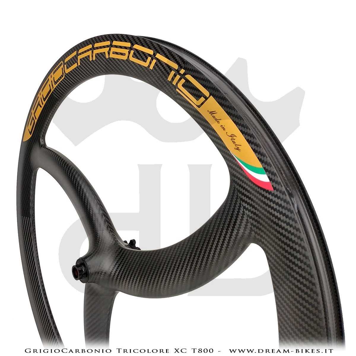 GrigioCarbonio Tricolore XC T800 29" Ruote a Razze Carbon  1290 gr.