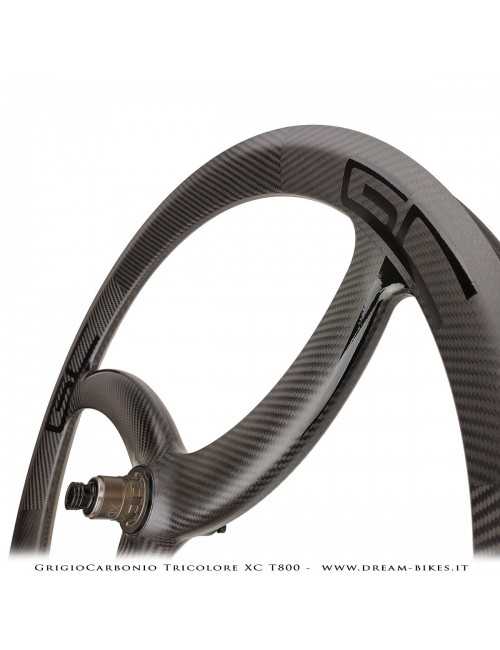 GrigioCarbonio Tricolore XC T800 29" Ruote a Razze Carbon  1290 gr.