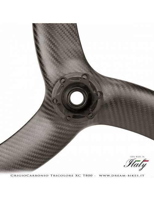 GrigioCarbonio Tricolore XC T800 29" Ruote a Razze Carbon  1290 gr.