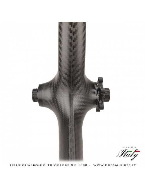 GrigioCarbonio Tricolore XC T800 29" Ruote a Razze Carbon  1290 gr.