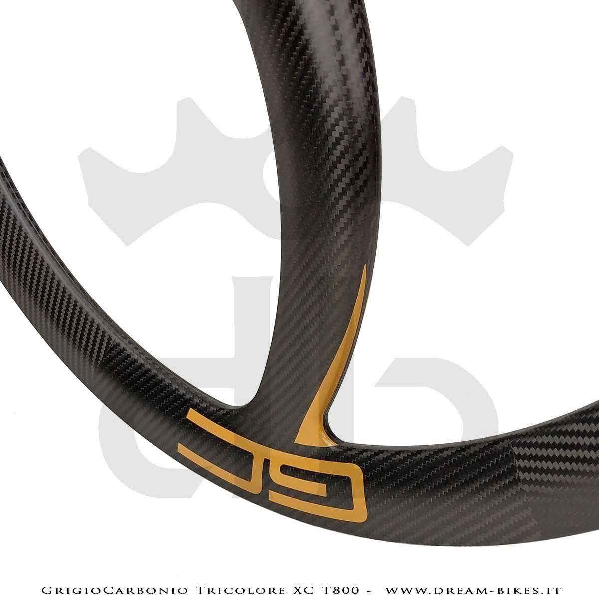 GrigioCarbonio Tricolore XC T800 29" Ruote a Razze Carbon  1290 gr.