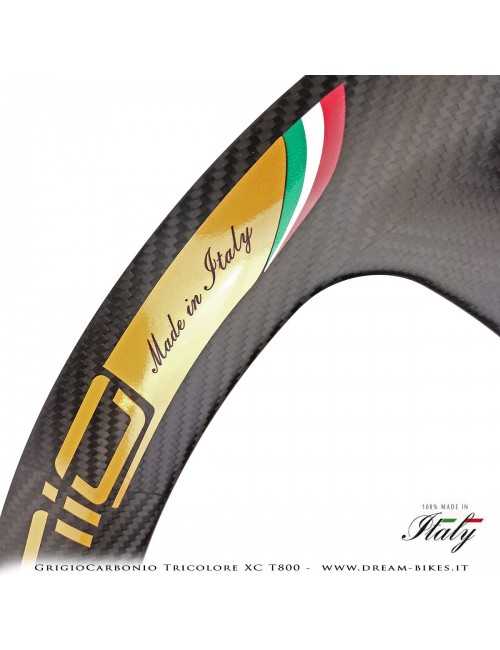 GrigioCarbonio Tricolore XC T800 29" Ruote a Razze Carbon  1290 gr.