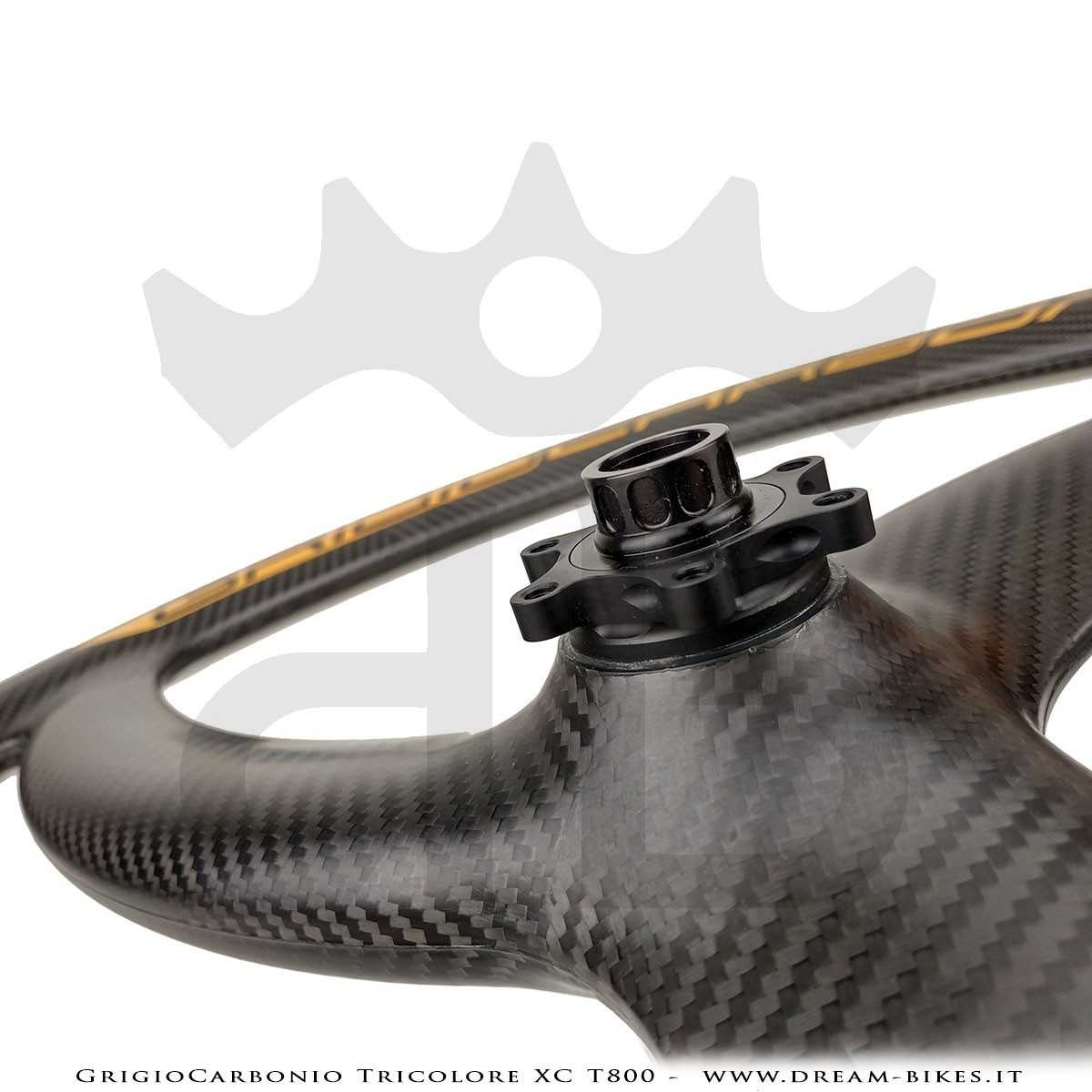 GrigioCarbonio Tricolore XC T800 29" Ruote a Razze Carbon  1290 gr.