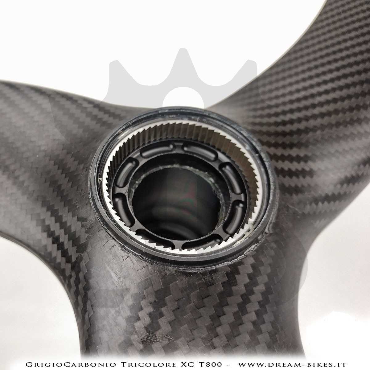 GrigioCarbonio Tricolore XC T800 29" Ruote a Razze Carbon  1290 gr.