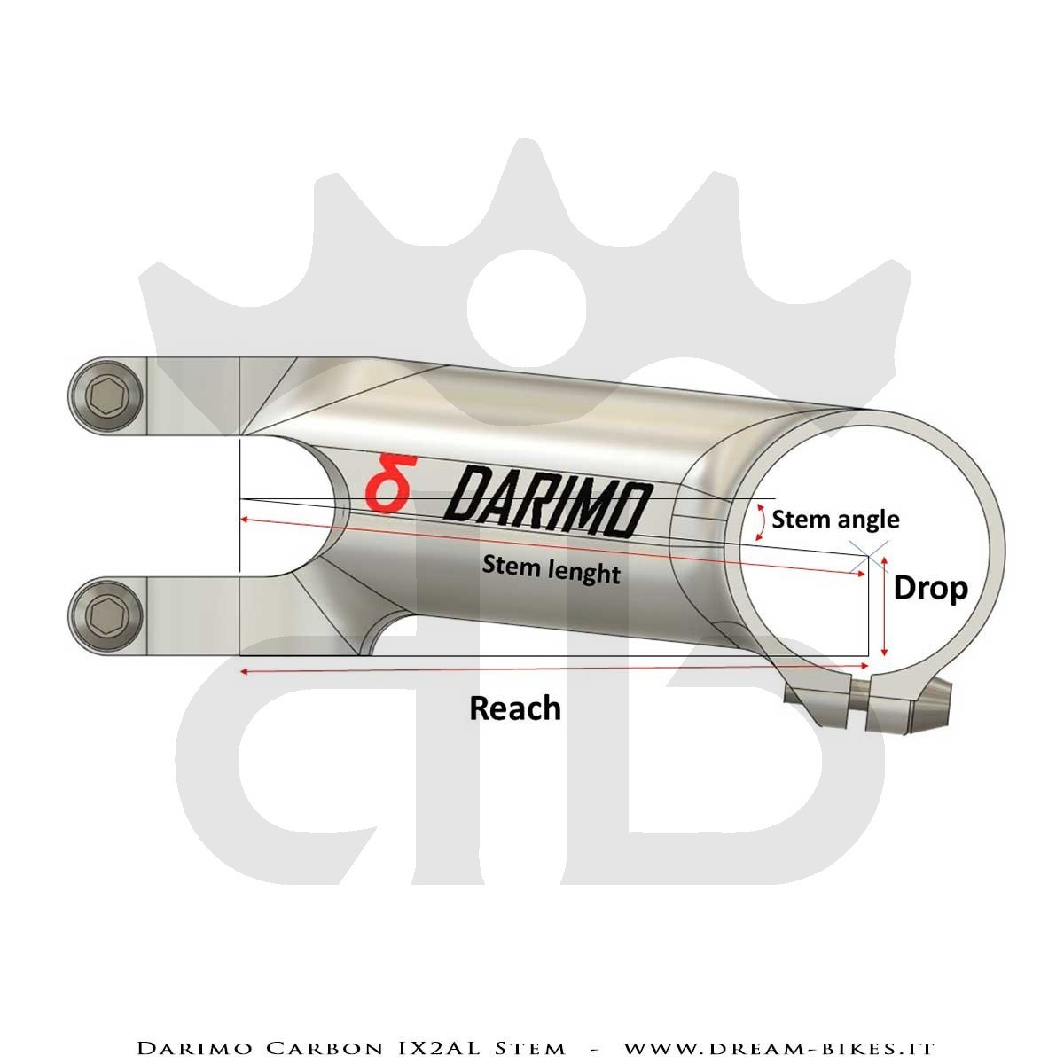 Darimo Carbon IX2AL Ultralight CNC Aluminum Stem