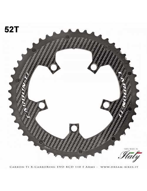 Carbon-Ti X-CarboRing EVO BCD 110 mm (5 Arms) Ultralight Aluminum/Carbon Chainring