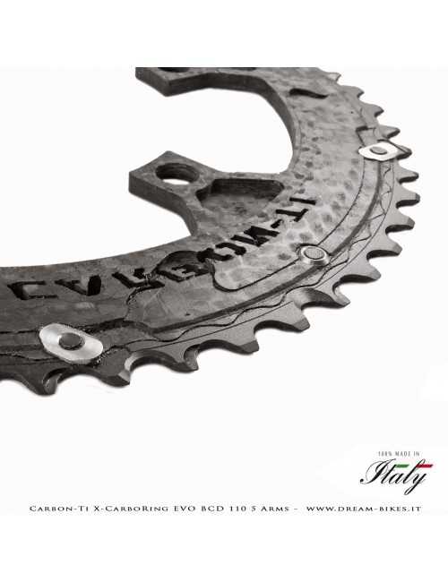 Carbon-Ti X-CarboRing EVO BCD 110 mm (5 Bracci) Corona Ultraleggera In Alluminio/Carbonio