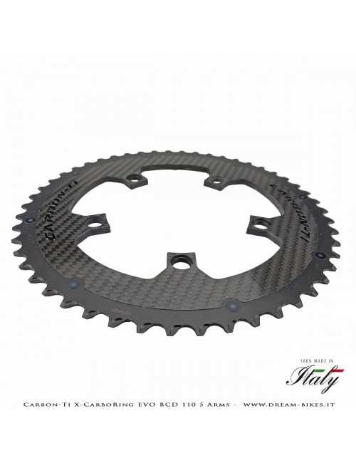 Carbon-Ti X-CarboRing EVO BCD 110 mm (5 Arms) Ultralight Aluminum/Carbon Chainring