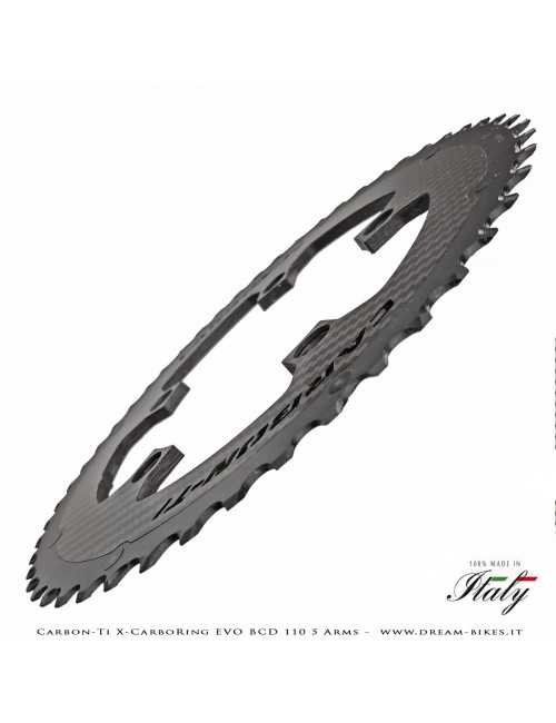 Carbon-Ti X-CarboRing EVO BCD 110 mm (5 Bracci) Corona Ultraleggera In Alluminio/Carbonio