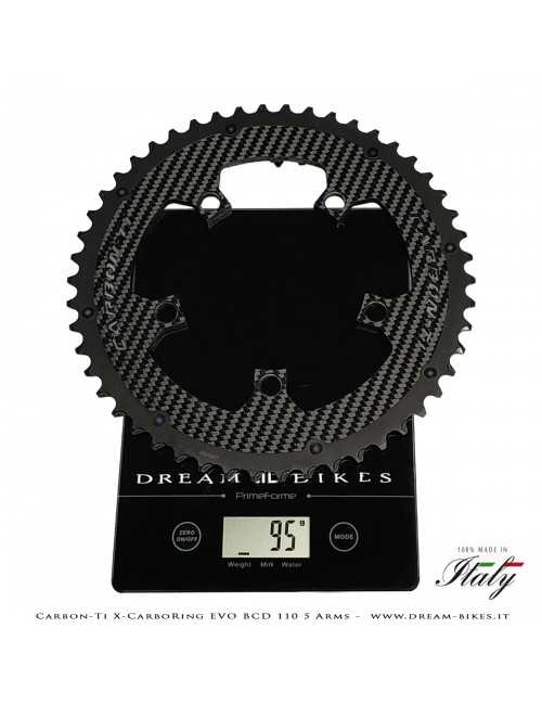 Carbon-Ti X-CarboRing EVO BCD 110 mm (5 Arms) Ultralight Aluminum/Carbon Chainring