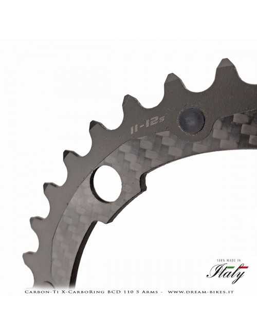 Carbon-Ti X-CarboRing BCD 110 mm (5 Arms) Ultralight Aluminum/Carbon Chainring