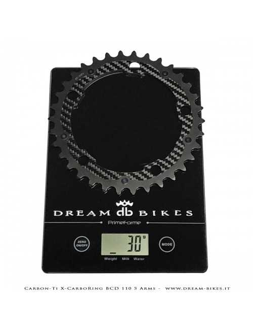 Carbon-Ti X-CarboRing BCD 110 mm (5 Arms) Ultralight Aluminum/Carbon Chainring
