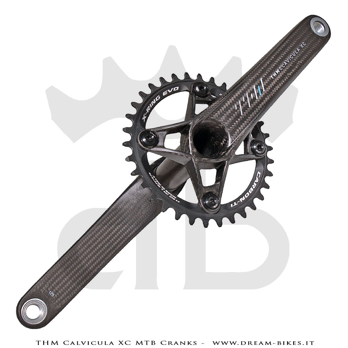 Pedivelle THM-Carbones Clavicula XC MTB 299 gr.