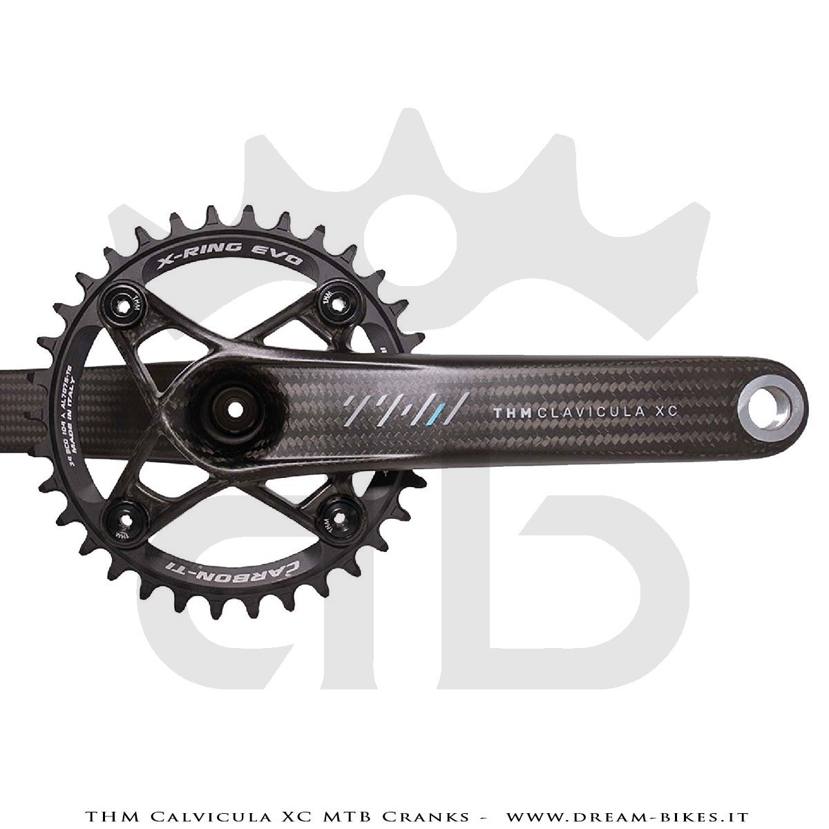 Pedivelle THM-Carbones Clavicula XC MTB 299 gr.