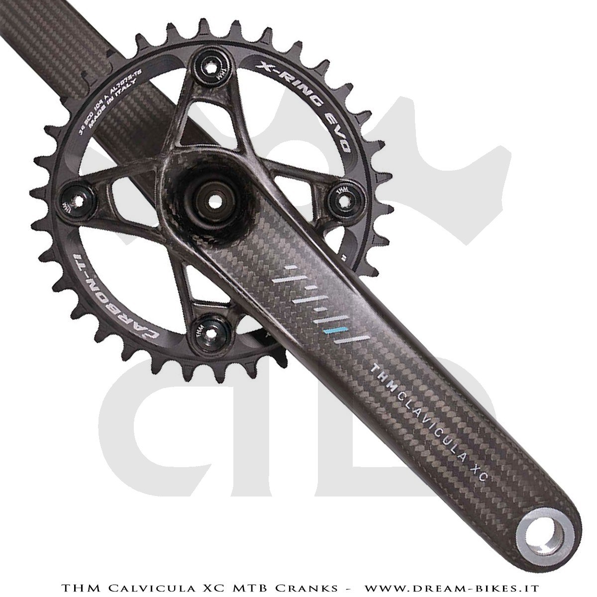 Pedivelle THM-Carbones Clavicula XC MTB 299 gr.