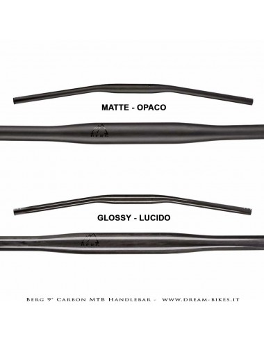 PORTE (ex BERG) Hrunting Curva Manubrio Carbon MTB Flat 9° 105 gr.