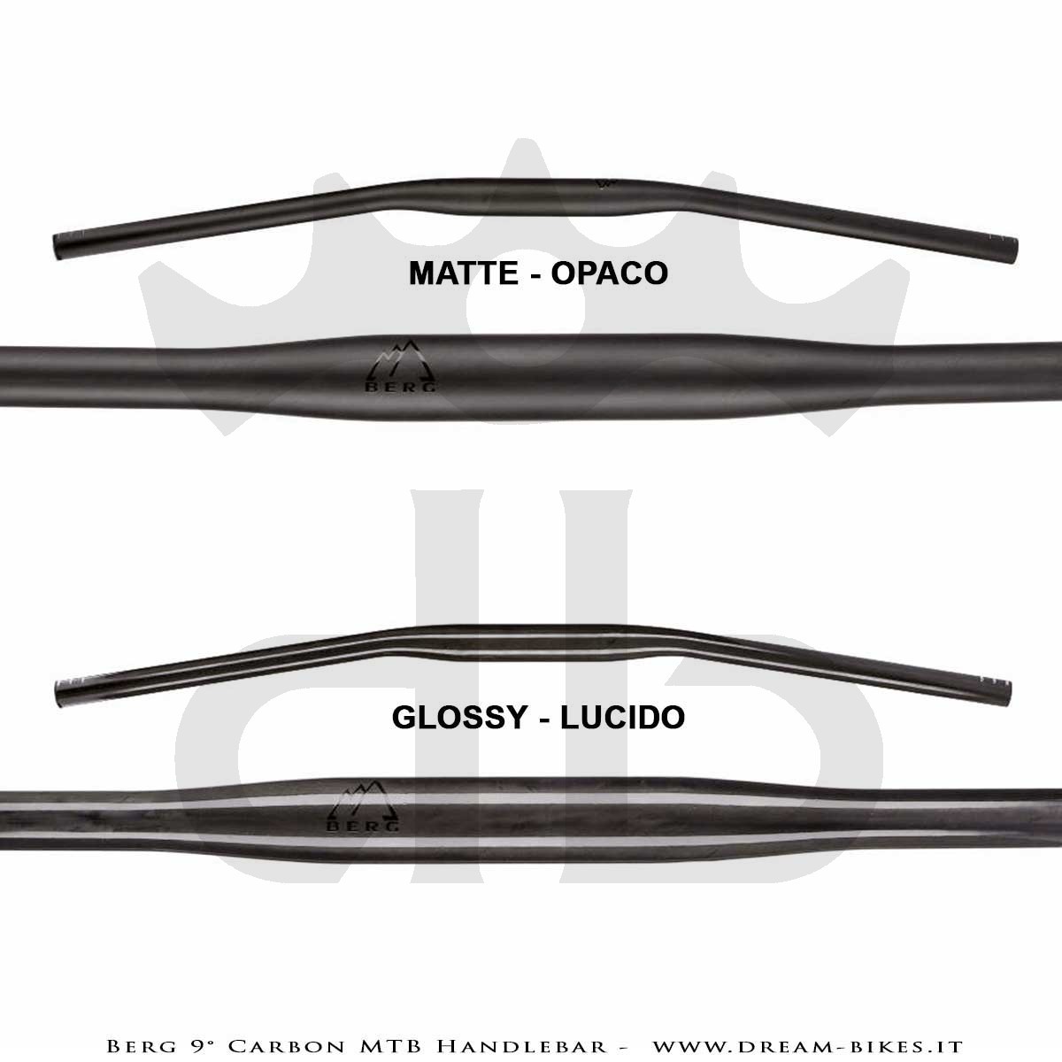 PORTE (ex BERG) Hrunting MTB Carbon Handlebar Flatbar 9° 105 gr.