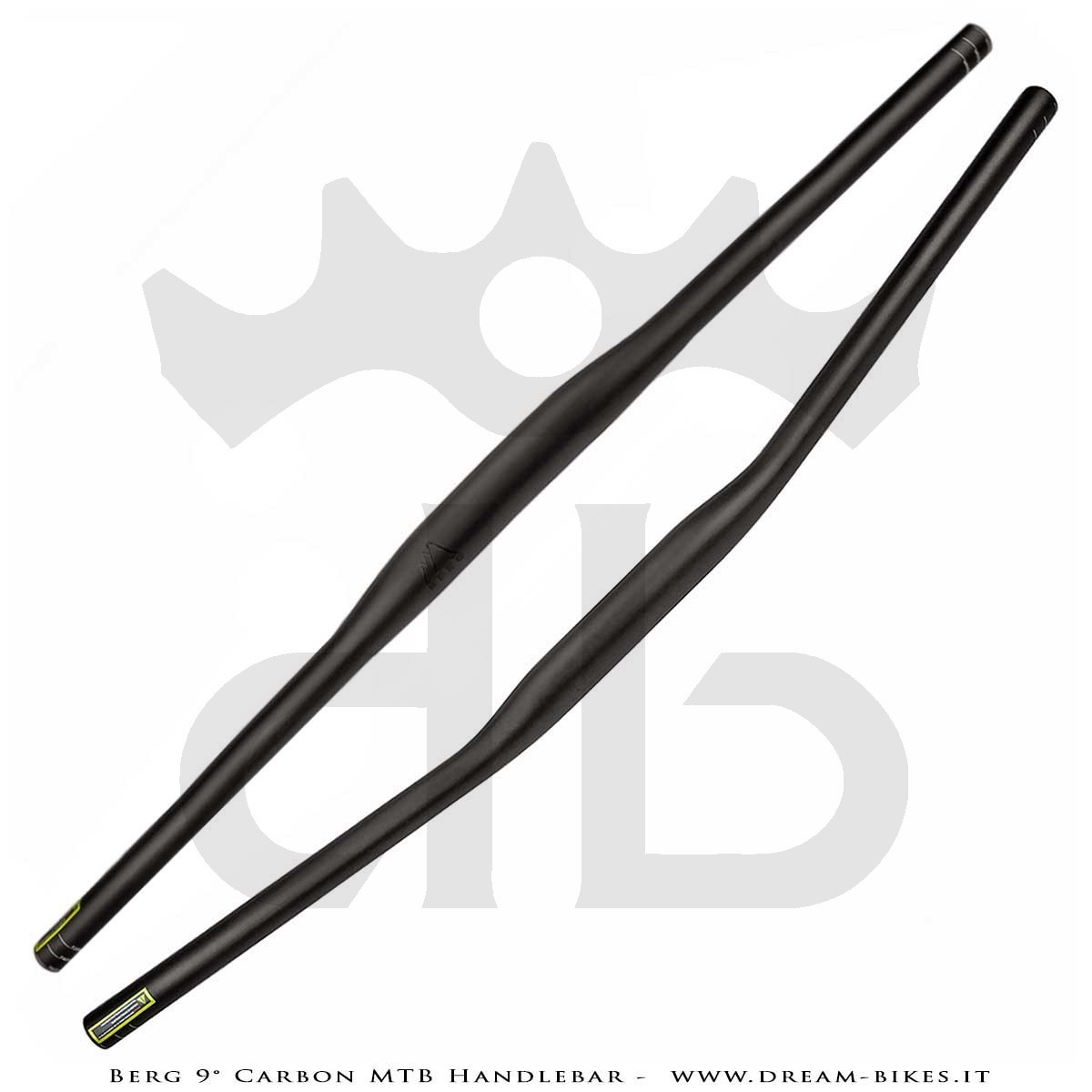 PORTE (ex BERG) Hrunting MTB Carbon Handlebar Flatbar 9° 105 gr.