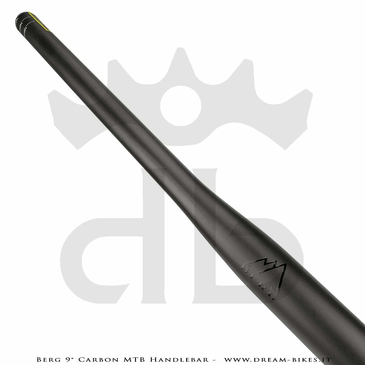 PORTE (ex BERG) Hrunting Curva Manubrio Carbon MTB Flat 9° 105 gr.