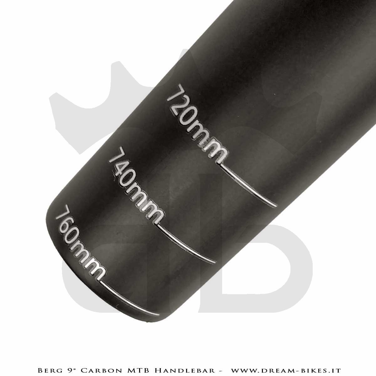 PORTE (ex BERG) Hrunting Curva Manubrio Carbon MTB Flat 9° 105 gr.