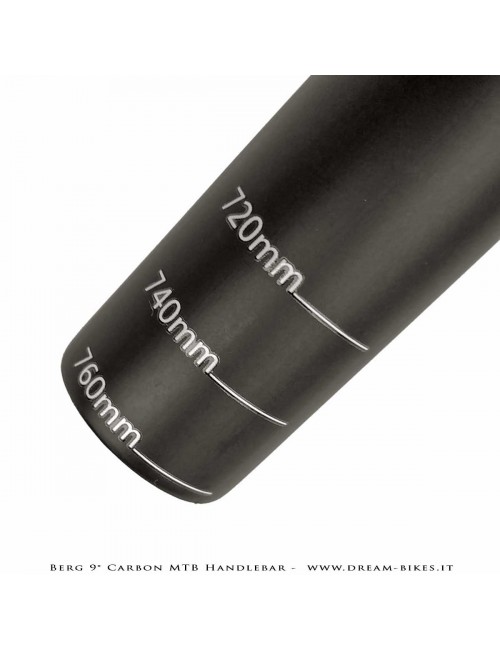 PORTE (ex BERG) Hrunting MTB Carbon Handlebar Flatbar 9° 105 gr.