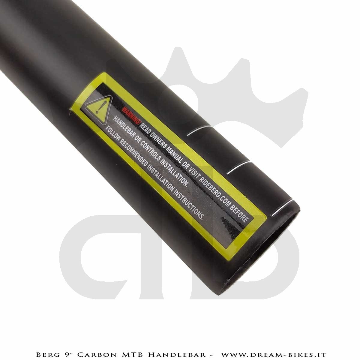 PORTE (ex BERG) Hrunting MTB Carbon Handlebar Flatbar 9° 105 gr.